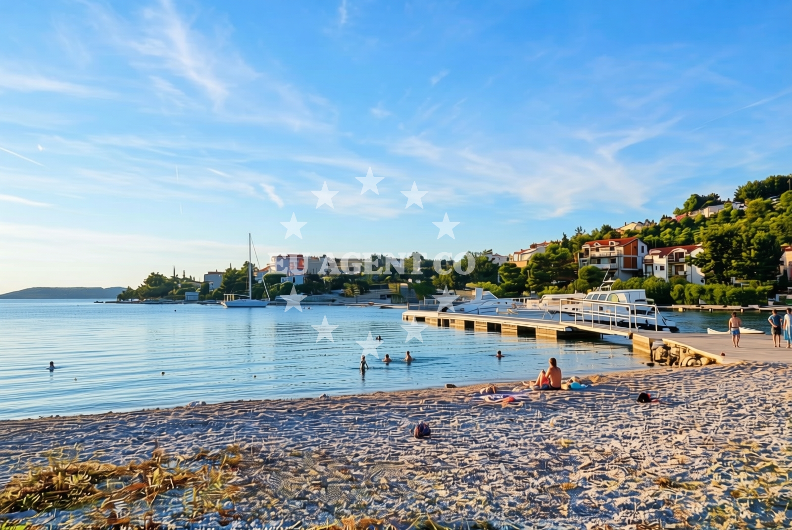 Additional view of Jasenovo beach in 67c Jasenovo Appartement Nr 9, Šibenik
