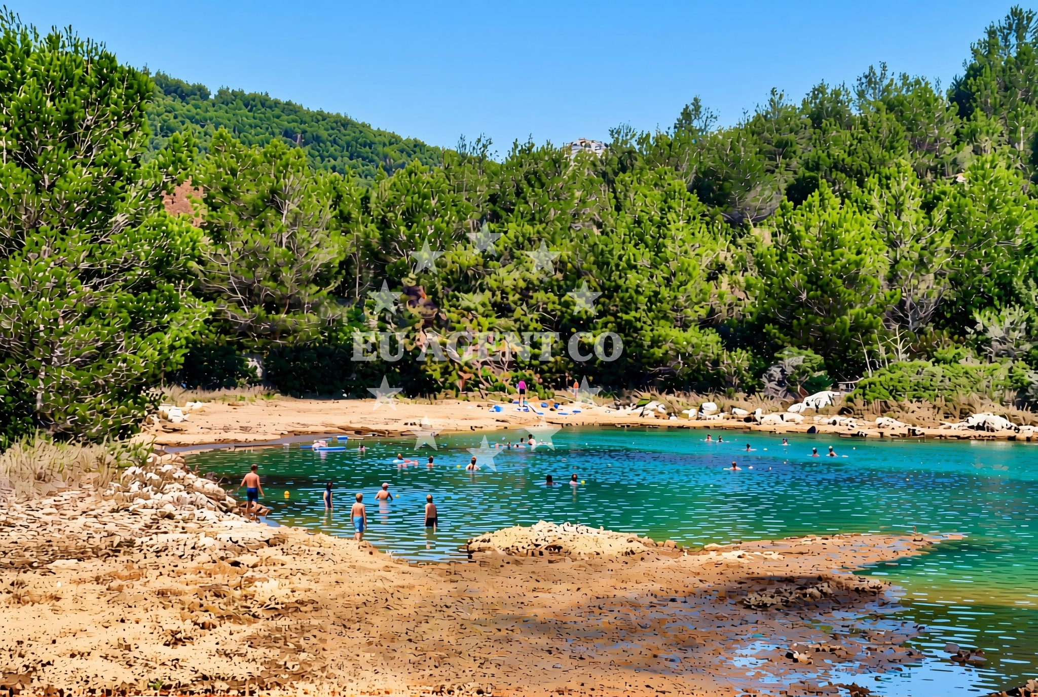 Overview of Jaz, Sali (Dugi otok) Beach in Jaz