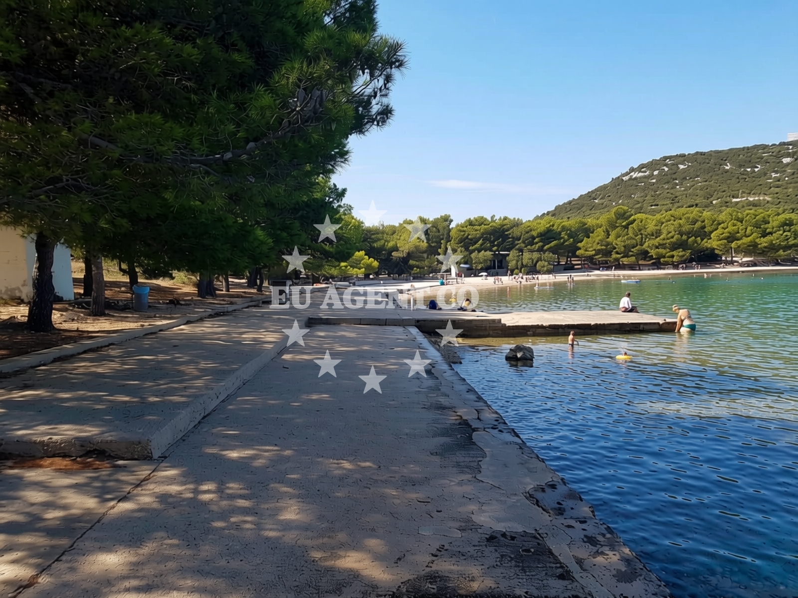 Additional view of Jazina beach in Put Jazine 269 Stan, Tisno