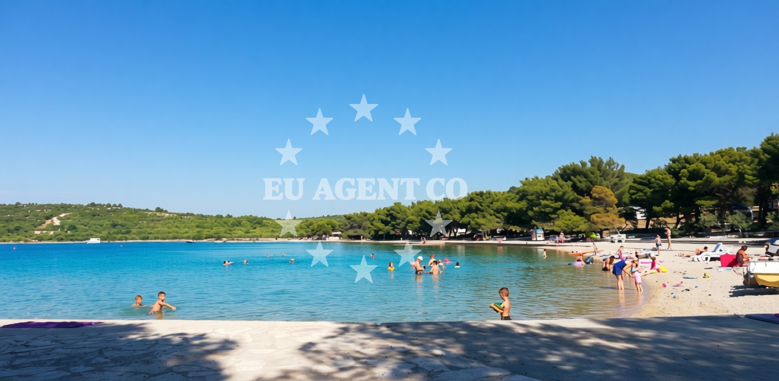 Additional view of Jazina beach in Put Jazine 269 Stan, Tisno