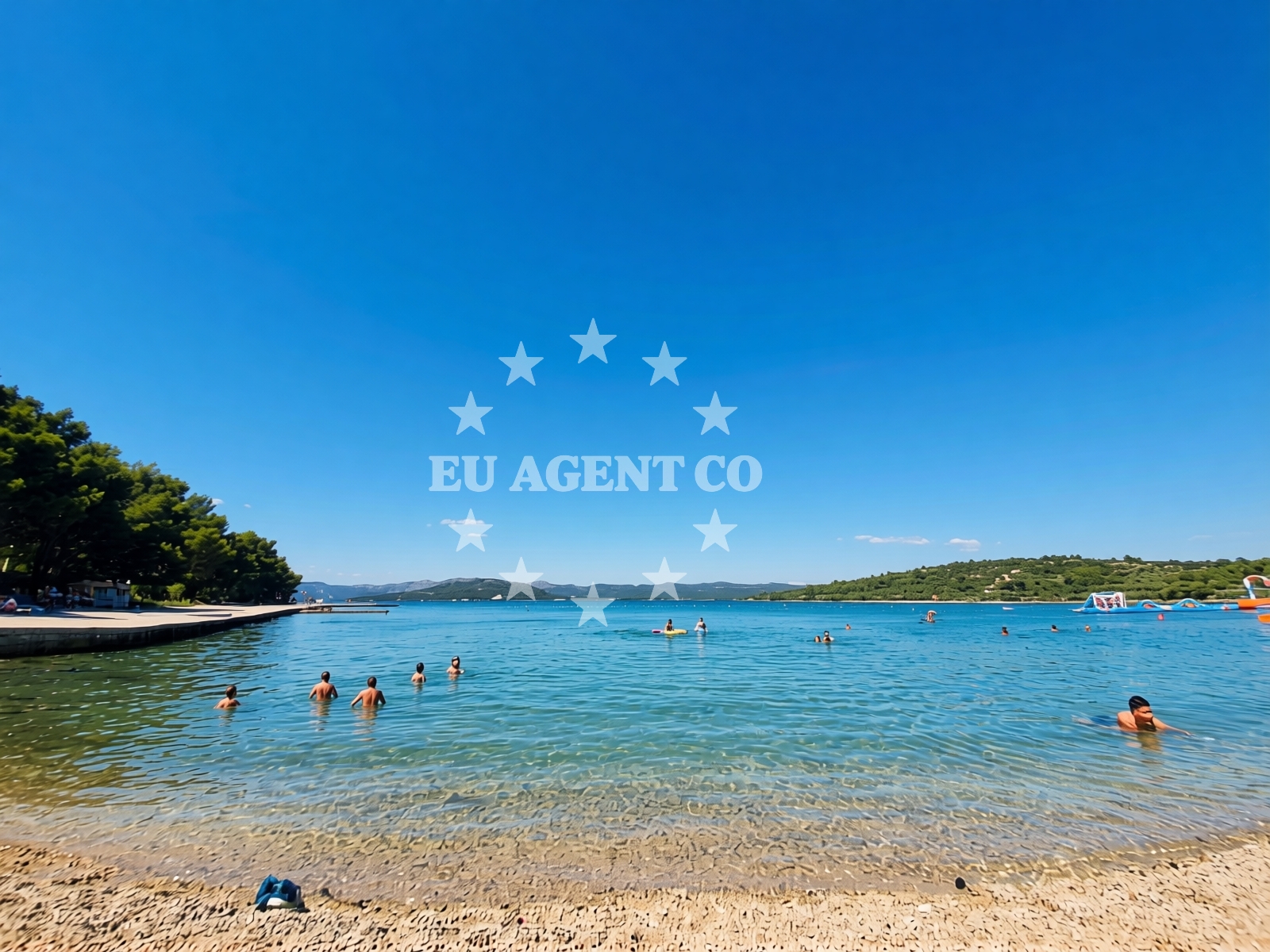 Additional view of Jazina beach in Put Jazine 269 Stan, Tisno
