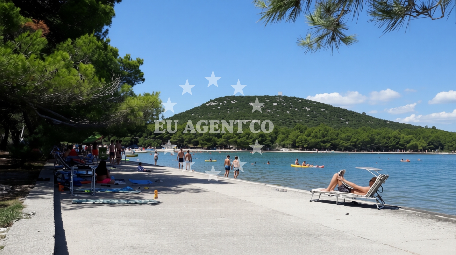 Additional view of Jazina beach in Put Jazine 269 Stan, Tisno