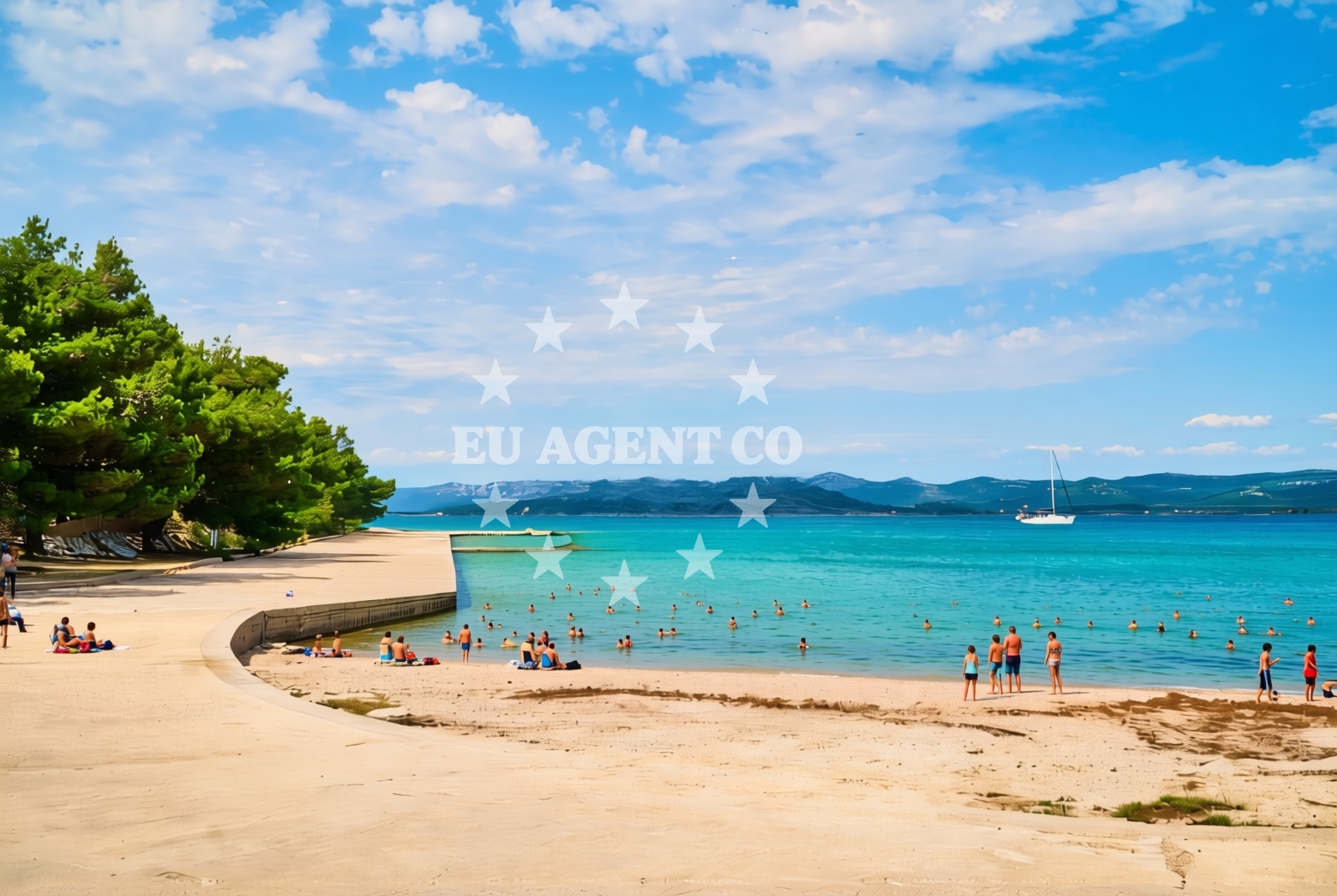 Additional view of Jazina beach in Put Jazine 269 Stan, Tisno