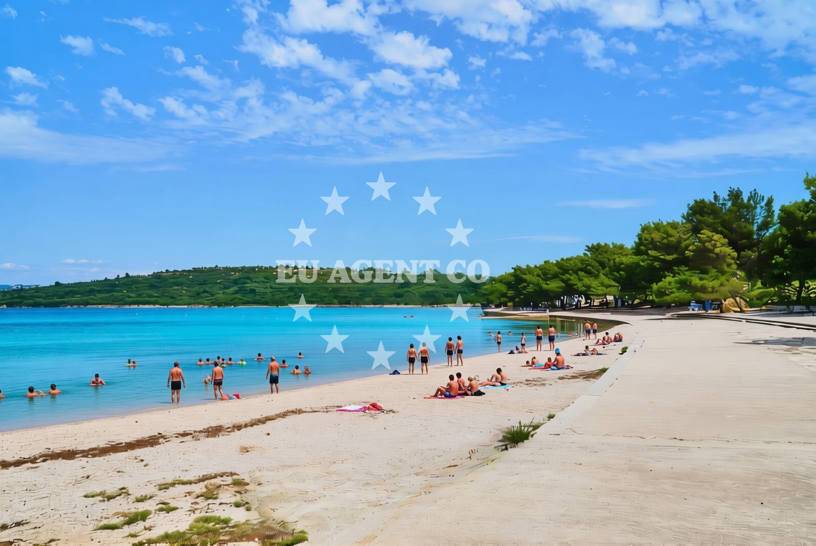 Additional view of Jazina beach in Put Jazine 269 Stan, Tisno