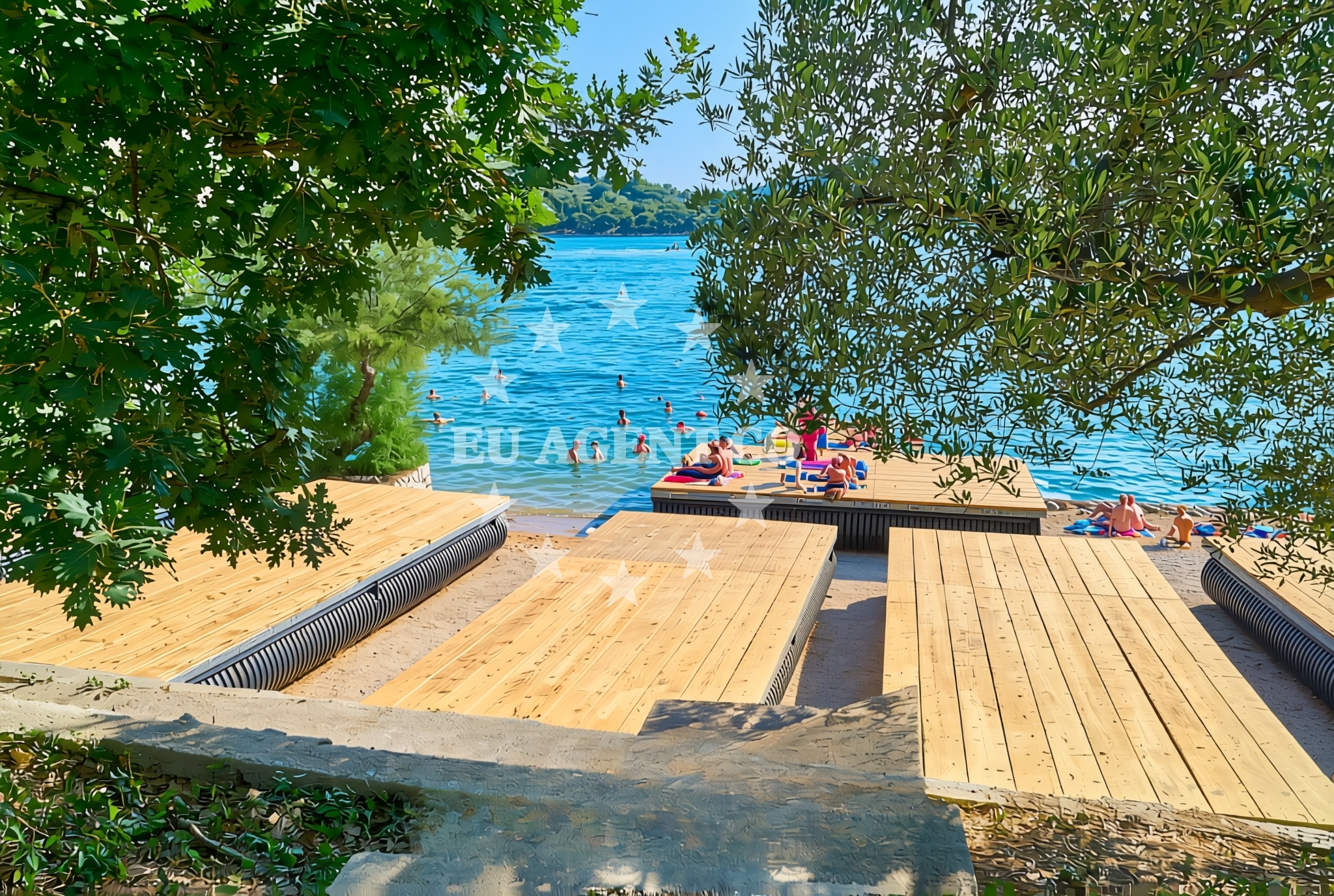 Additional view of Jazina II beach in Ante Starcevica 140, Tisno