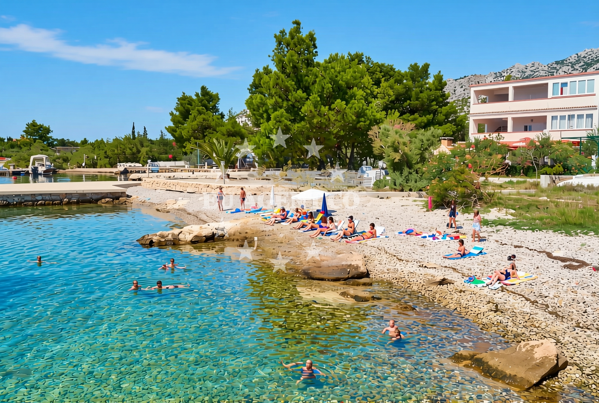 Overview of Jazškalice, Seline Beach in Jazškalice