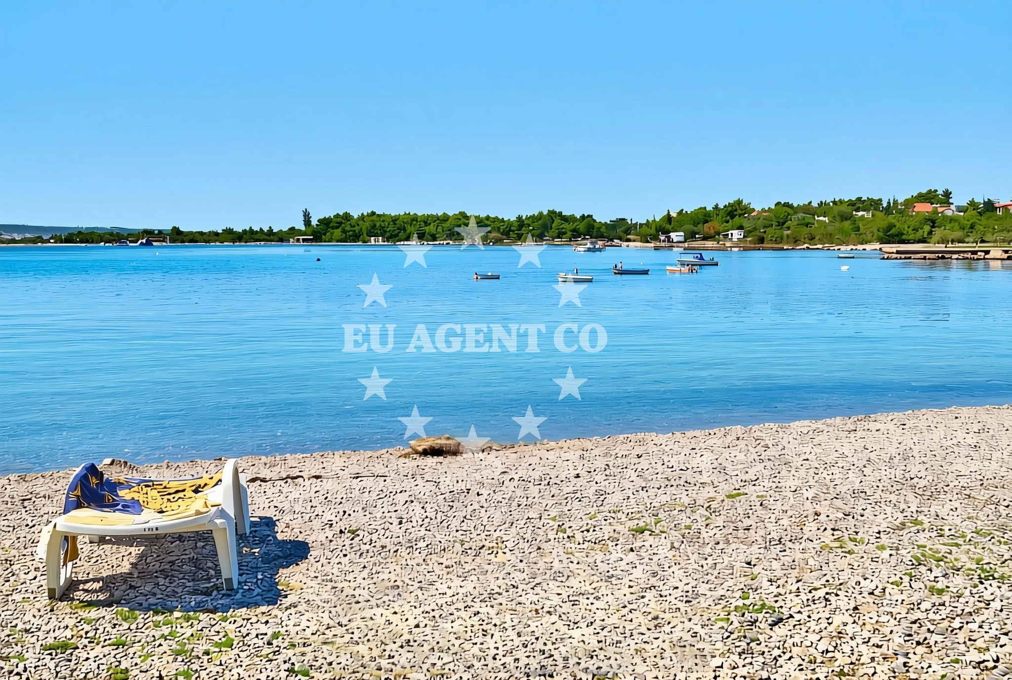 Shoreline and swimming area at Jazškalice, Seline Beach in Jazškalice