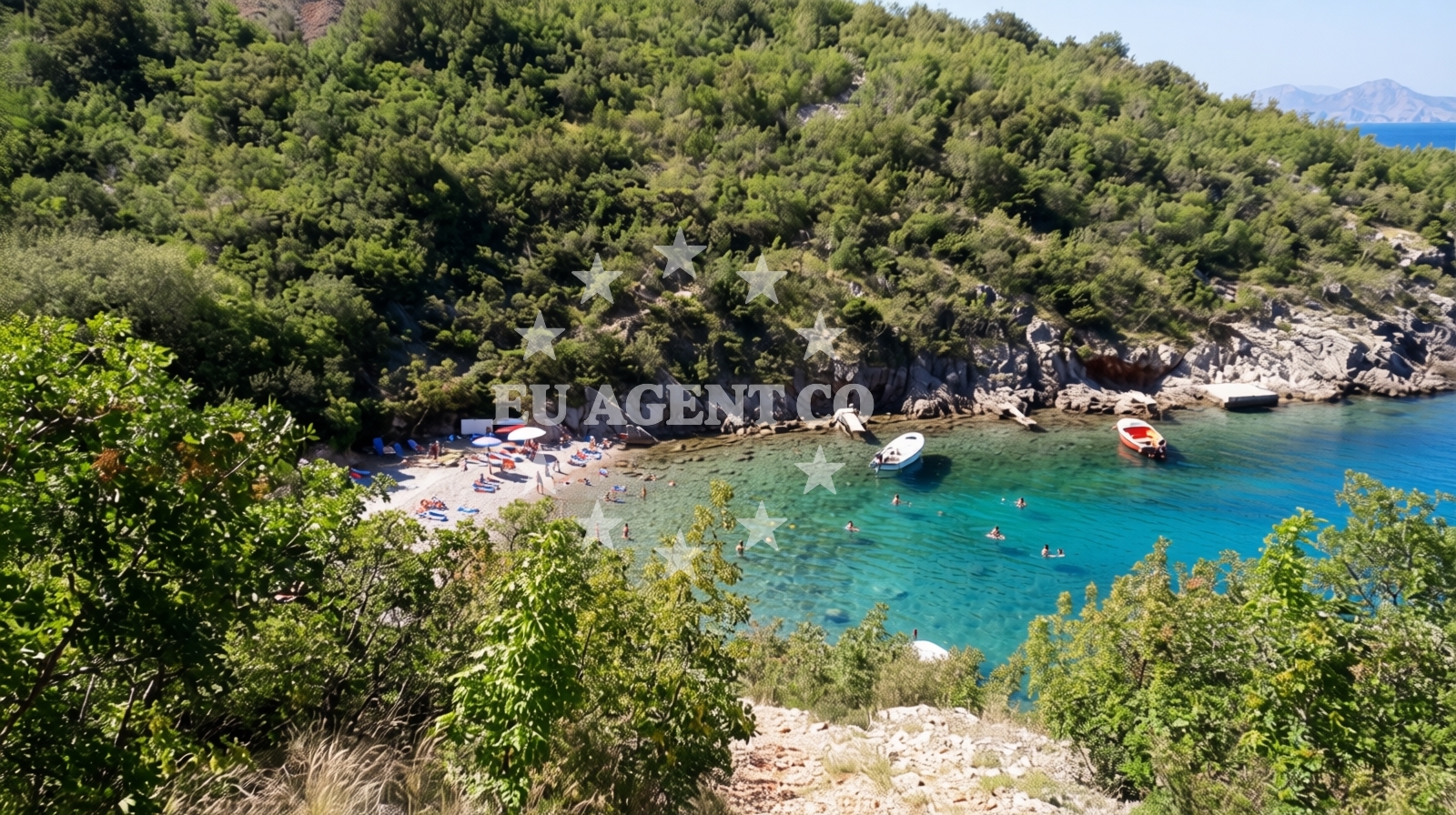 Beach facilities and surroundings at Jelena in Pavlinska ulica 8, Senj