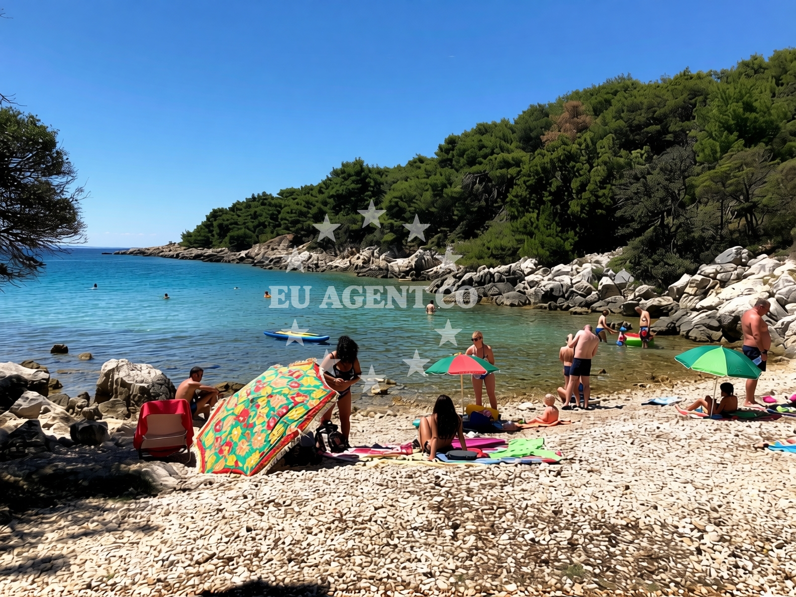 Additional view of Jelenovica beach in Kampor 99, Rab