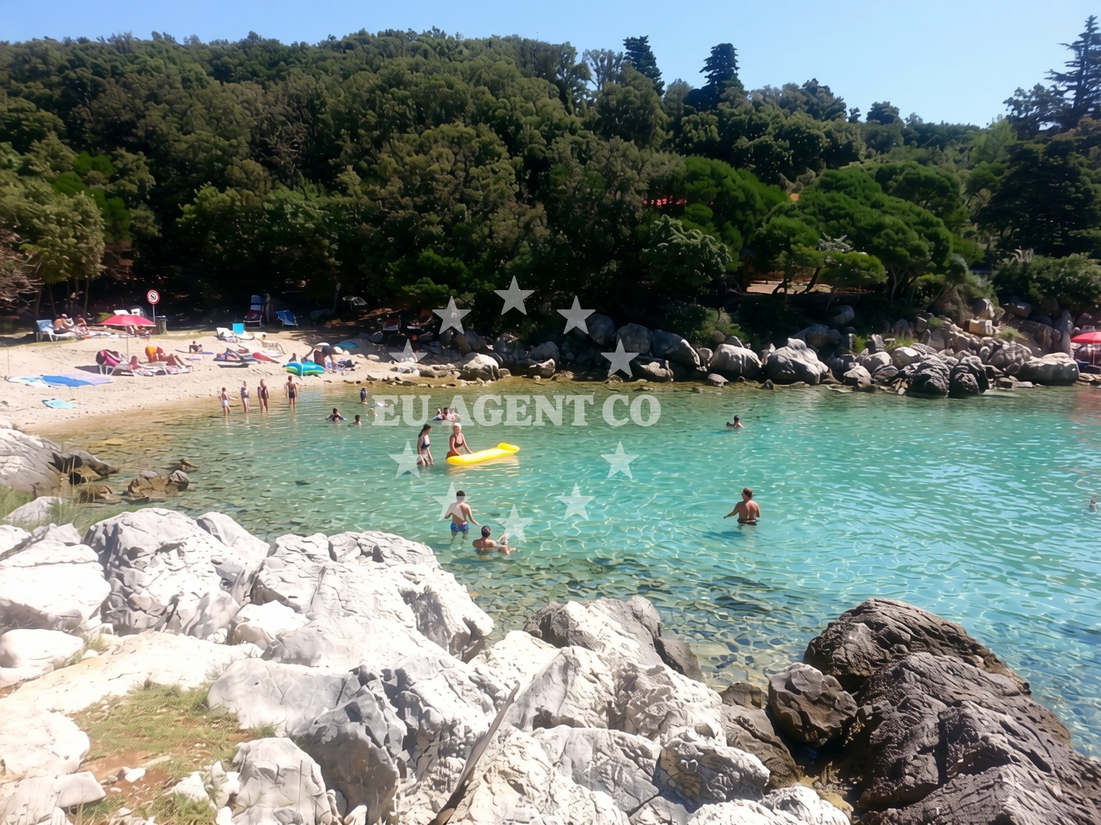 Additional view of Jelenovica beach in Kampor 99, Rab