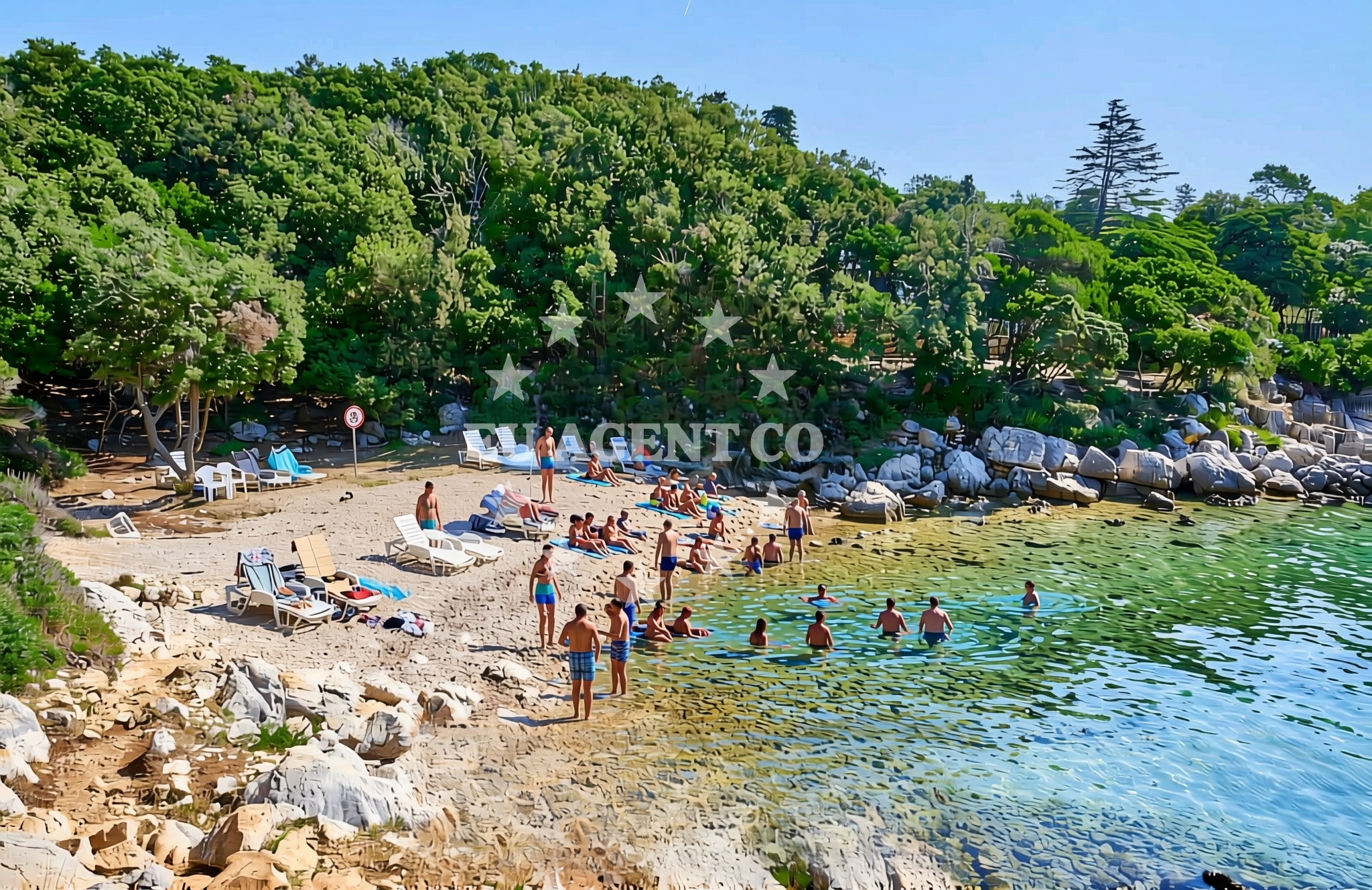Additional view of Jelenovica beach in Kampor 99, Rab