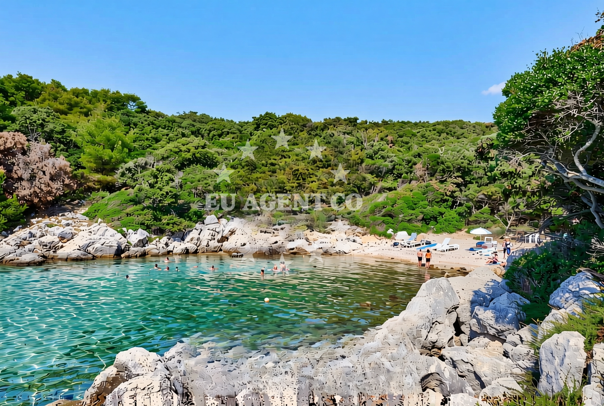 Additional view of Jelenovica beach in Kampor 99, Rab