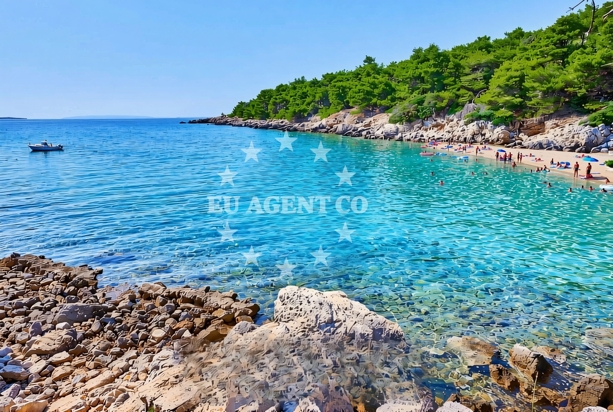 Additional view of Jelenovica beach in Kampor 99, Rab