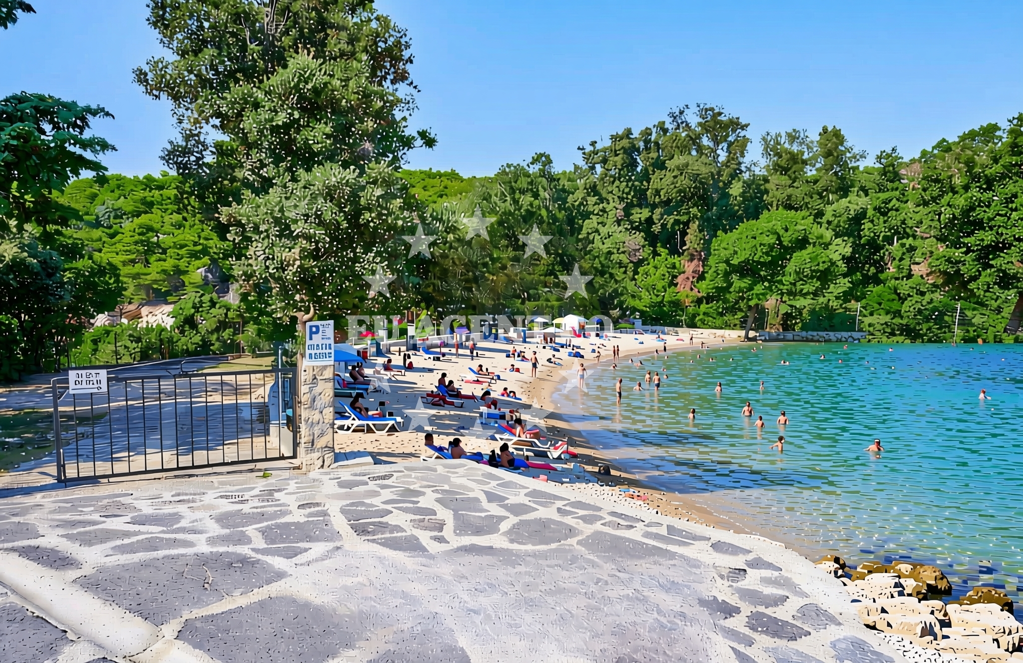 Additional view of Jelenovica beach in Kampor 99, Rab