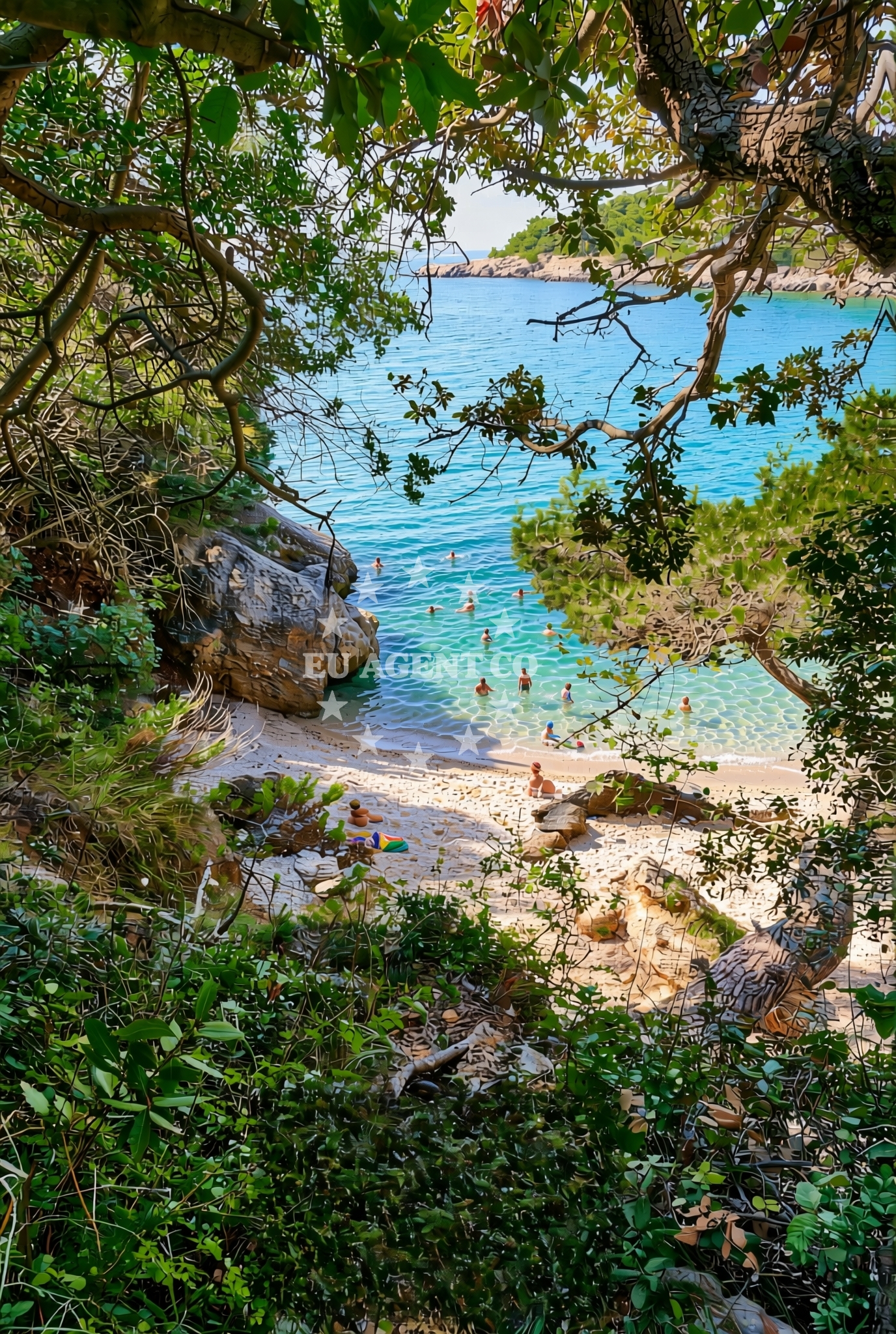 Additional view of Jelenovica istok, Kampor (Rab) Beach in Jelenovica istok
