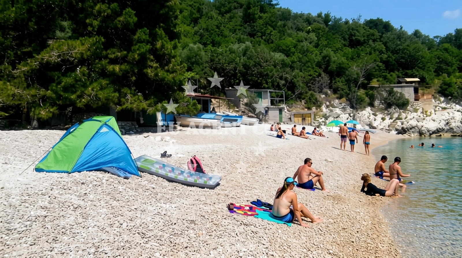 Additional view of Jelenscica beach in Špingaroli 3e, Martina