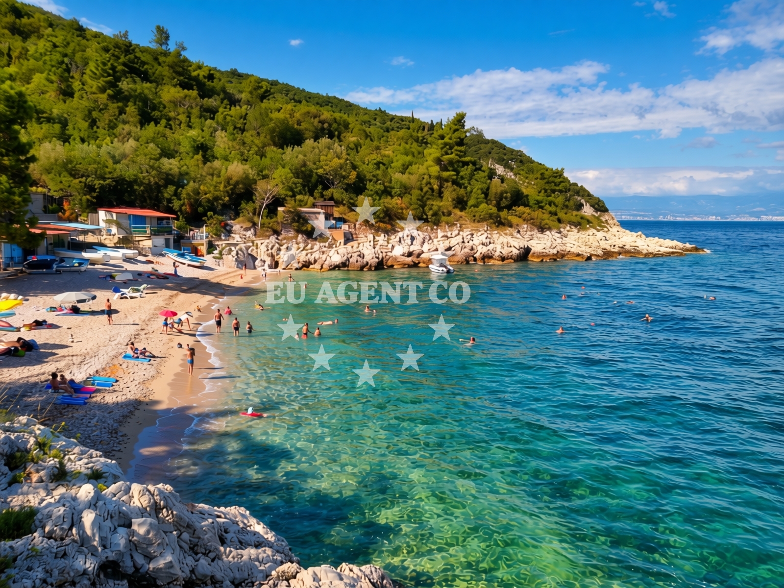Additional view of Jelenscica beach in Špingaroli 3e, Martina