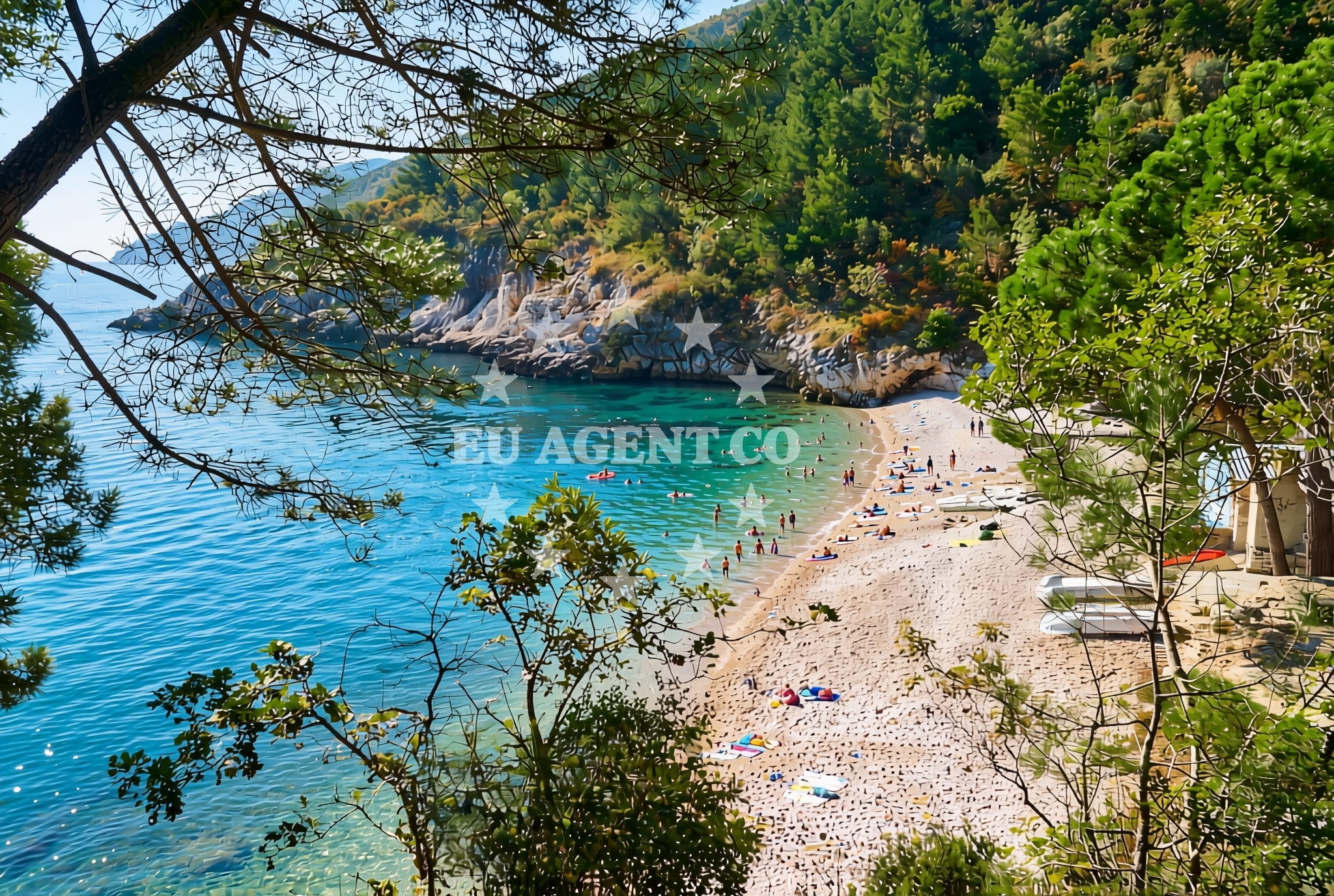 Additional view of Jelenscica beach in Špingaroli 3e, Martina
