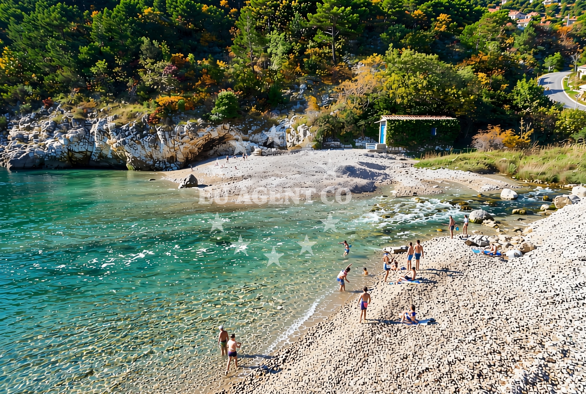 Additional view of Jelenscica beach in Špingaroli 3e, Martina