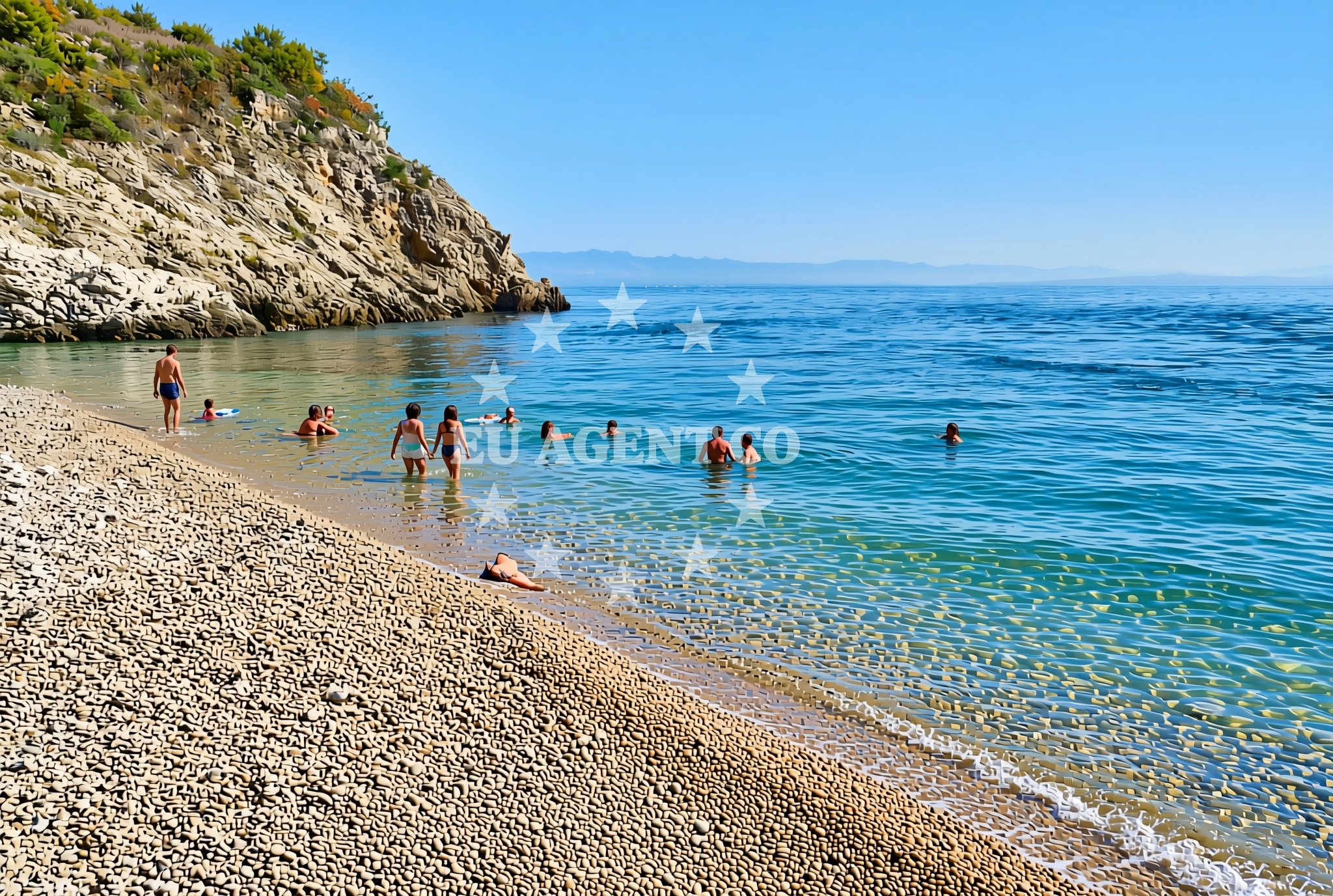 Additional view of Jelenscica beach in Špingaroli 3e, Martina