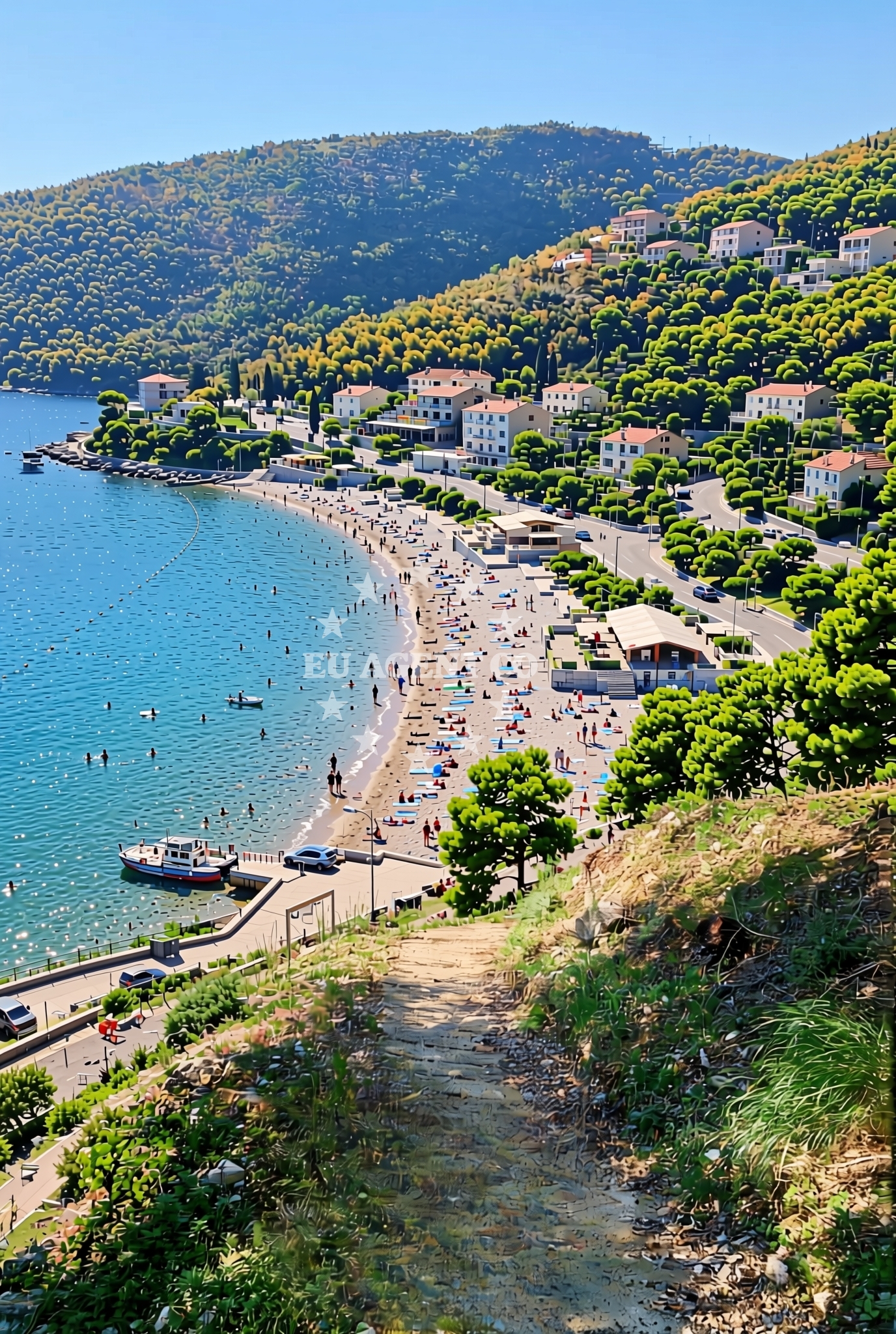 Additional view of Jelenscica beach in Špingaroli 3e, Martina