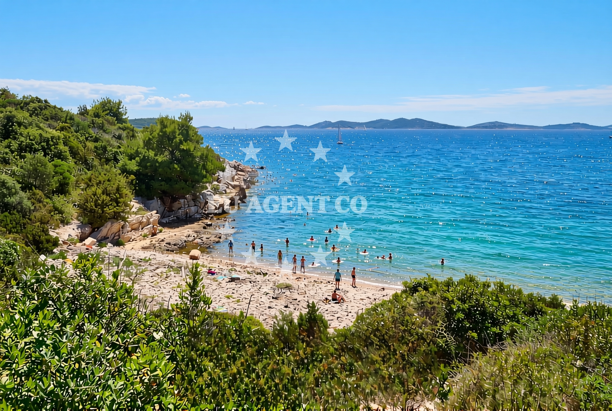 Beach facilities and surroundings at Jezera (Murter): beaches and coves (10) in Jezera (Murter)