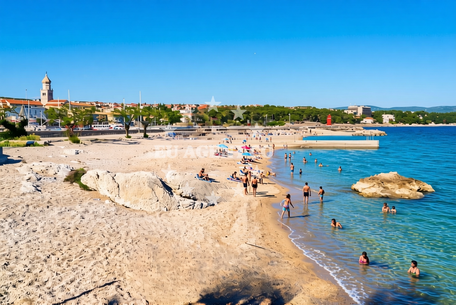 Additional view of Jezevac beach in 3 Ulica Braće Linardića, Krk