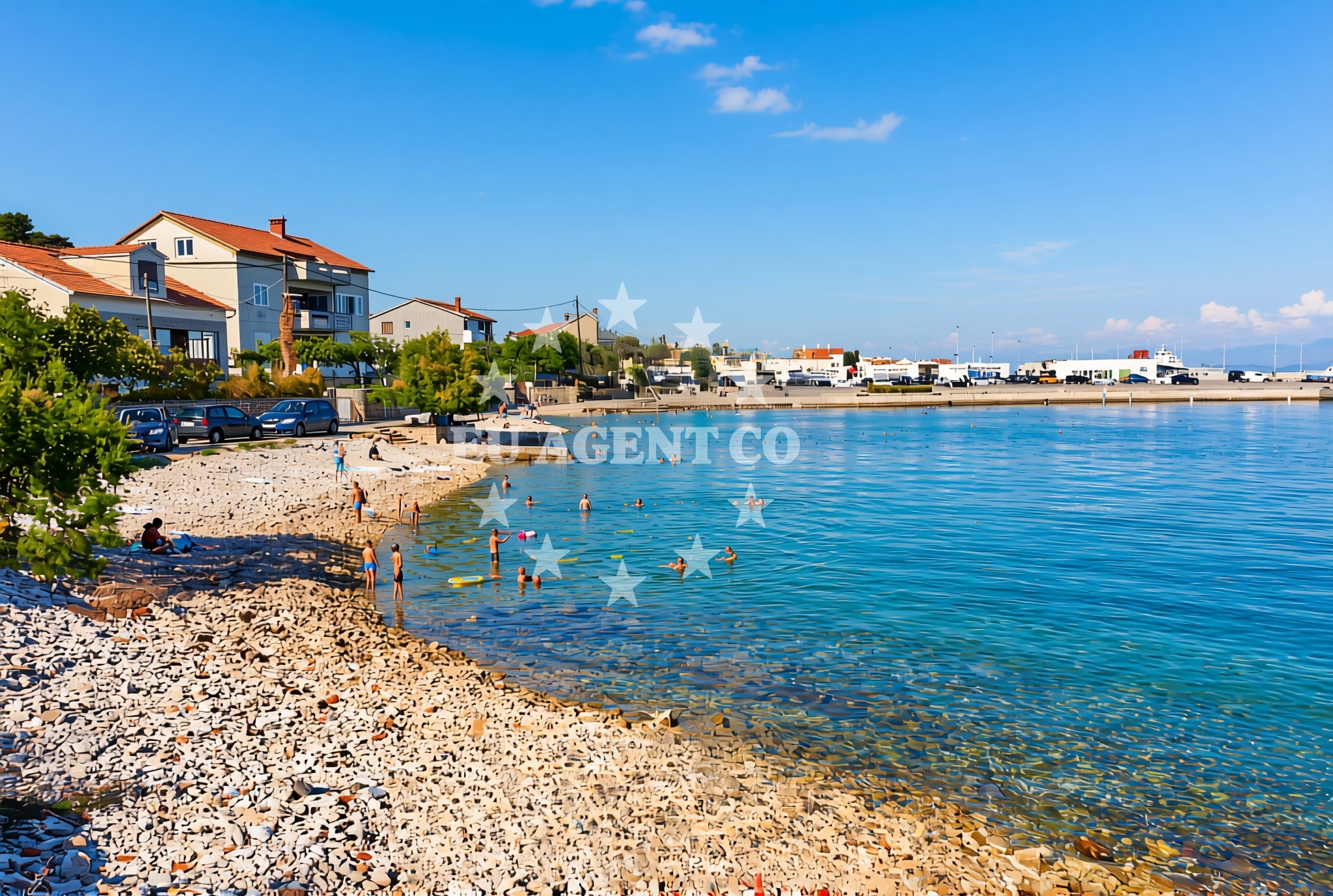 Overview of Jopan, Preko (Ugljan) Beach in Jopan