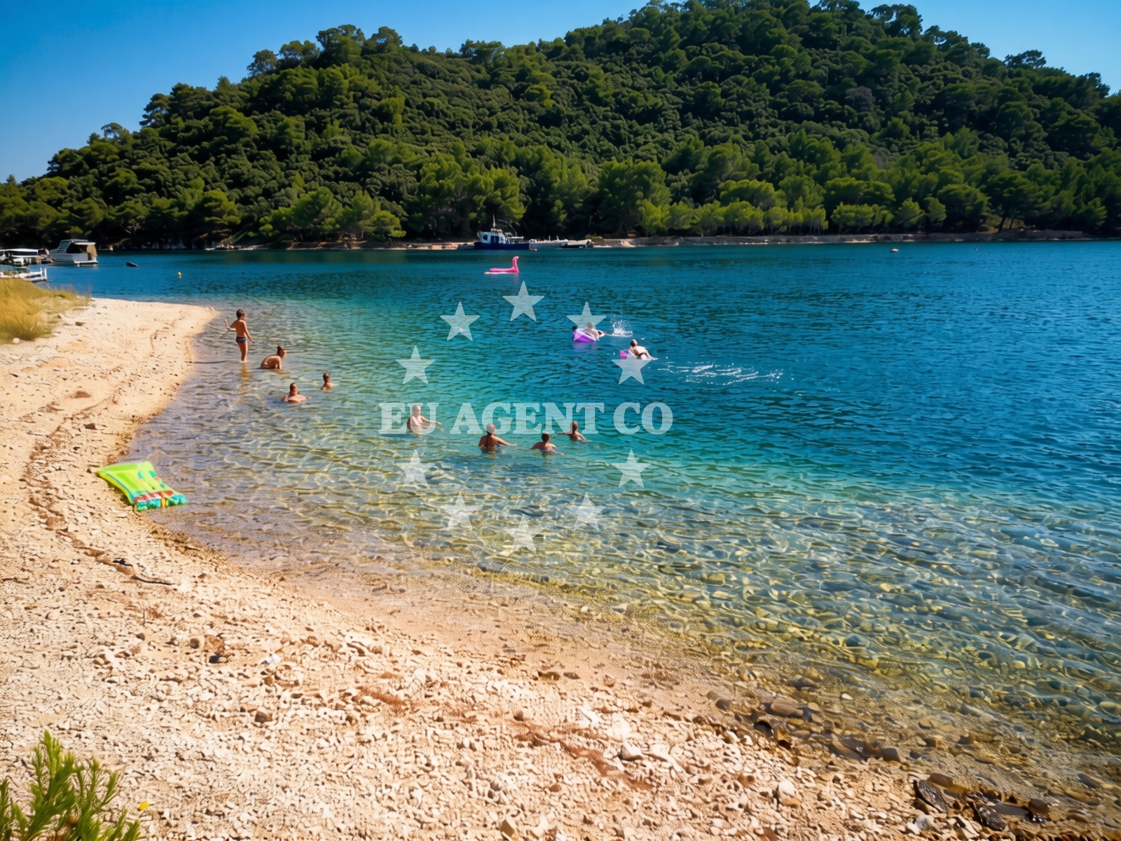 Shoreline and swimming area at Jurjeva luka beach in Put Jurjeve 24, Otok Lastovo