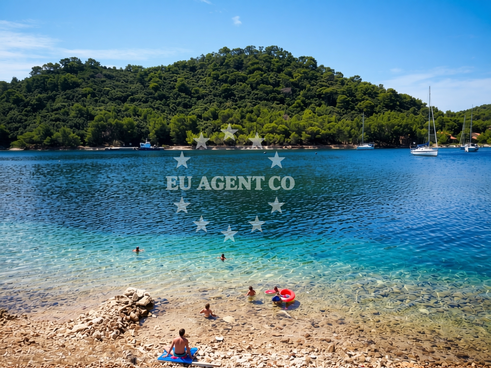 Beach facilities and surroundings at Jurjeva luka beach in Put Jurjeve 24, Otok Lastovo