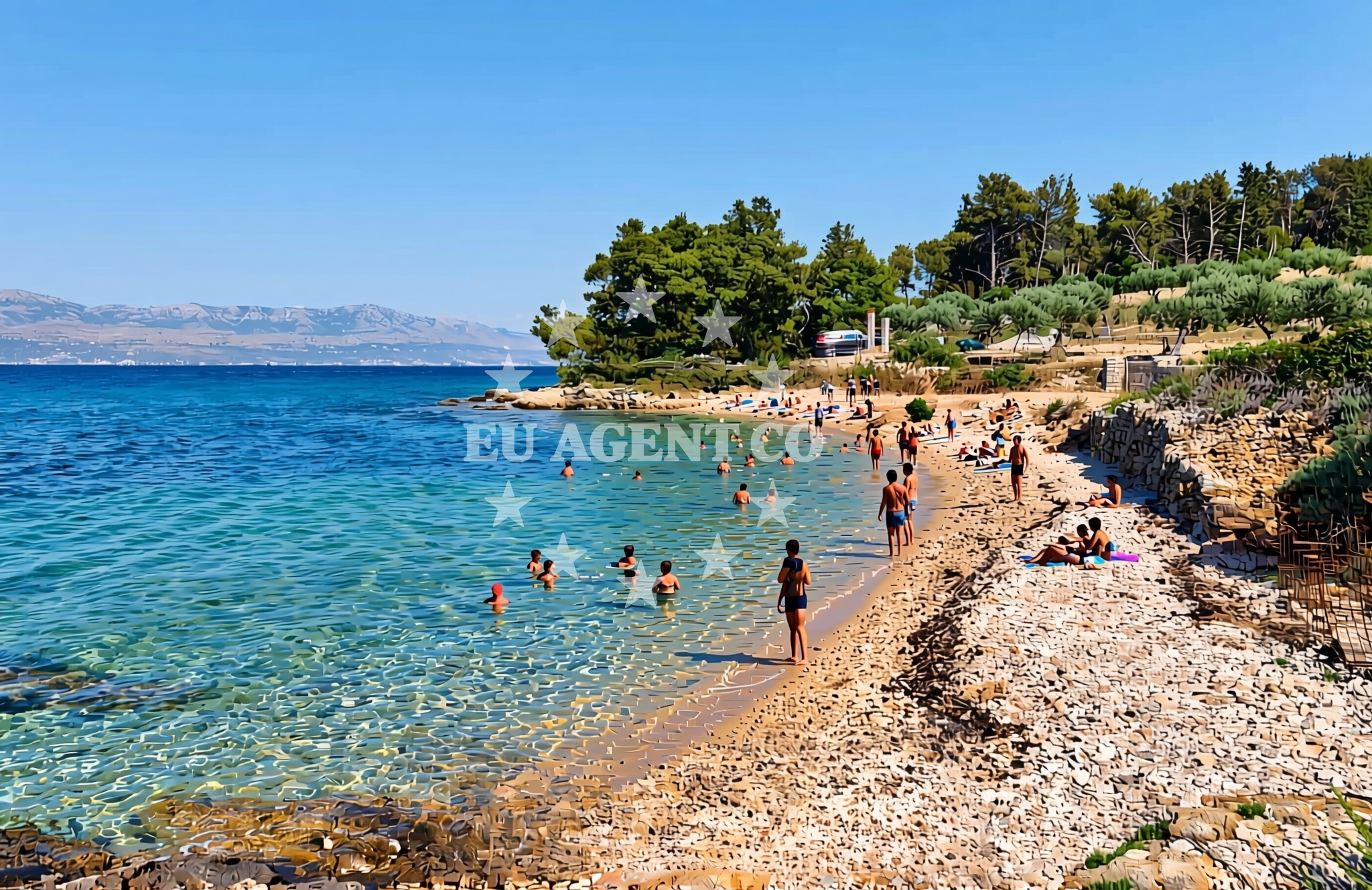 Additional view of Justitija beach in Braće Ivanović Valerijev 17, Sutivan