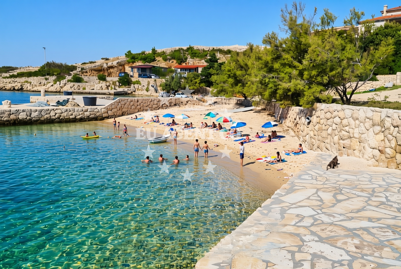 Additional view of Južni porat, Kustići (Pag) Beach in Južni porat