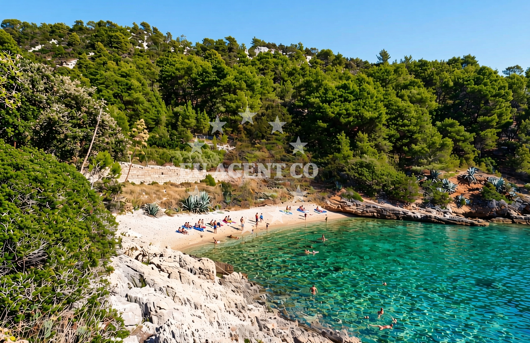Overview of Južnja, Gdinj (Hvar) Beach in Južnja