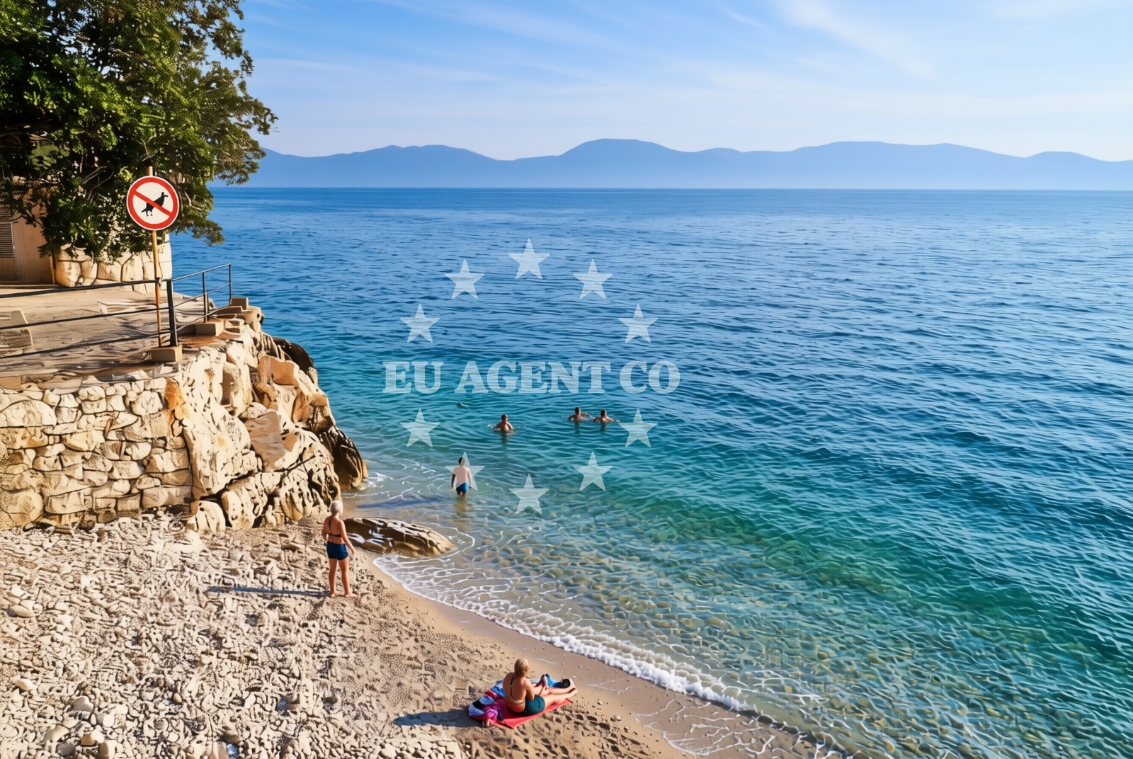 Sea and coastal view of Kabal, Gradac Beach in Kabal