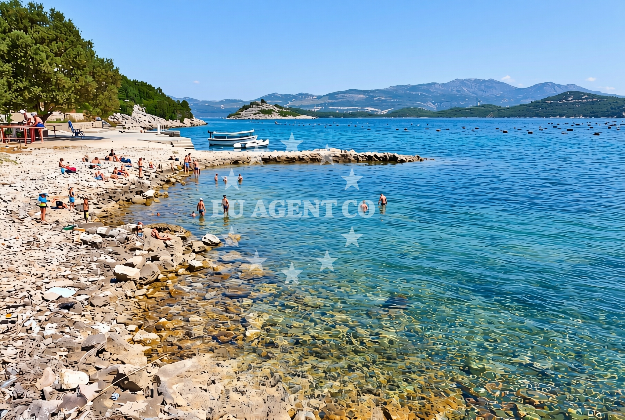 Overview of Kabli sjever, Putniković Beach in Kabli sjever