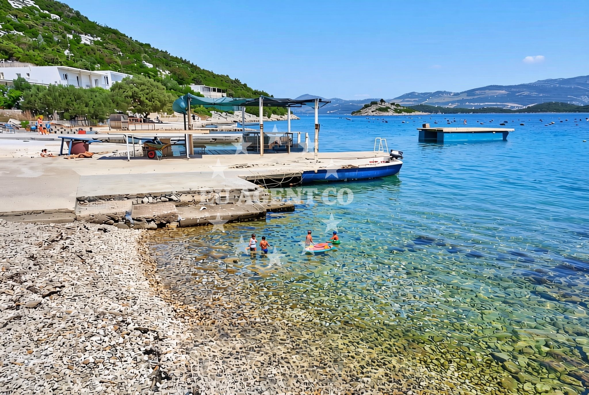 Sea and coastal view of Kabli sjever, Putniković Beach in Kabli sjever