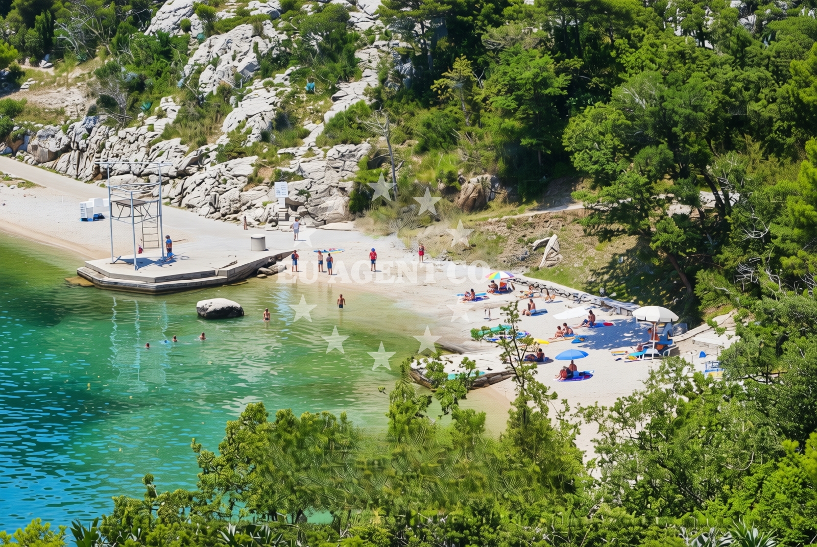 Additional view of Kacjak beach in Kačjak 83, Dramalj