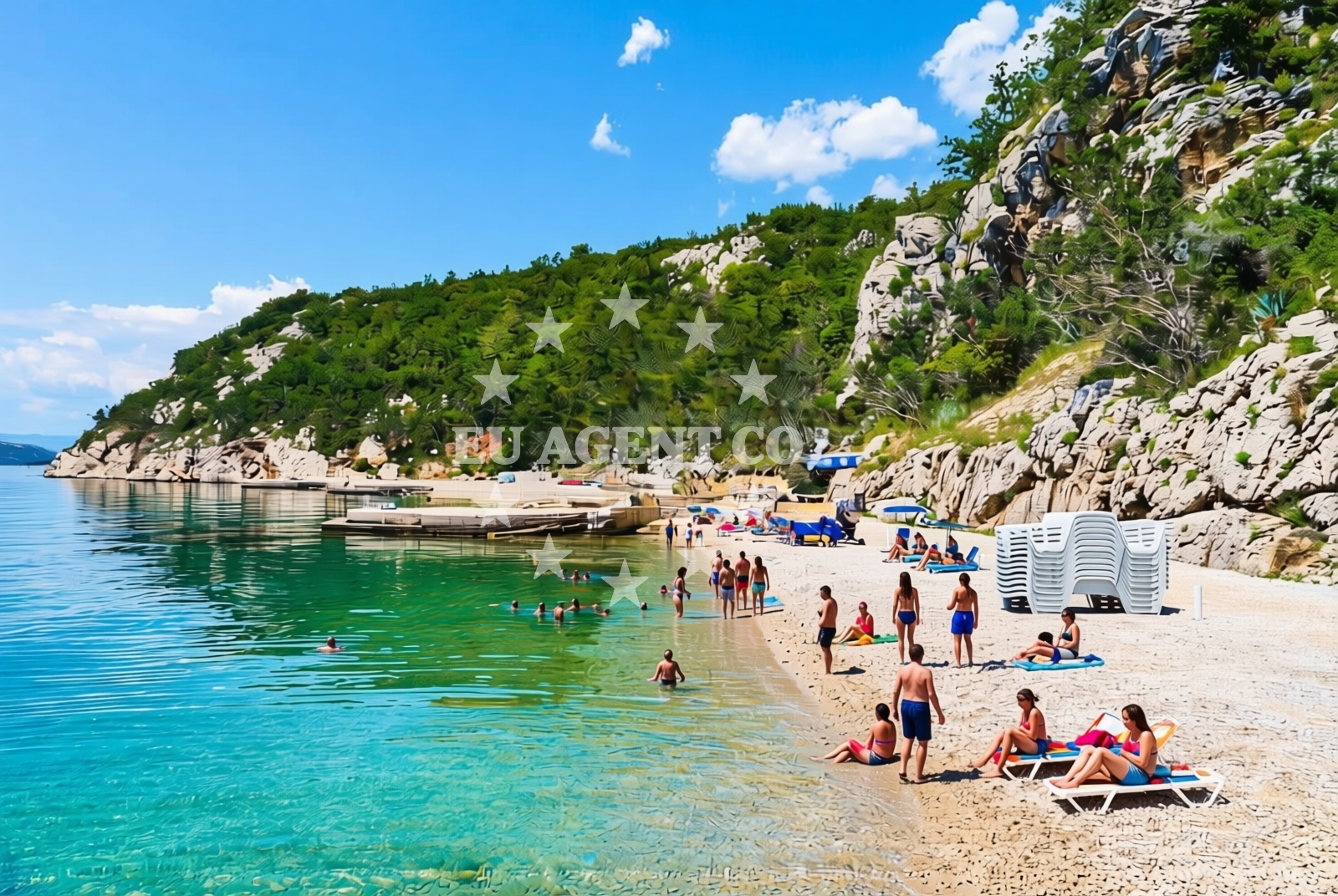 Additional view of Kacjak beach in Kačjak 83, Dramalj