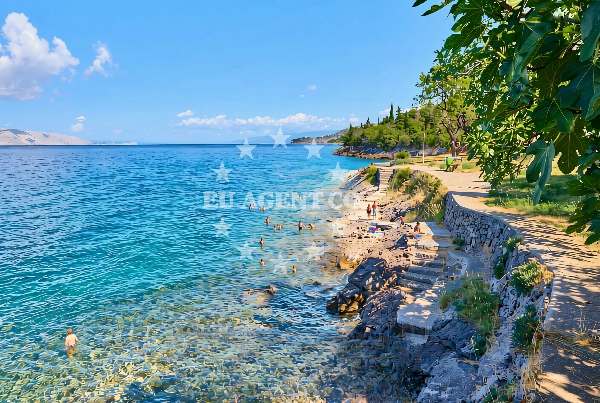 Additional view of Kalic Beach in Zakosa 23 Sveti Juraj, Sveti Juraj