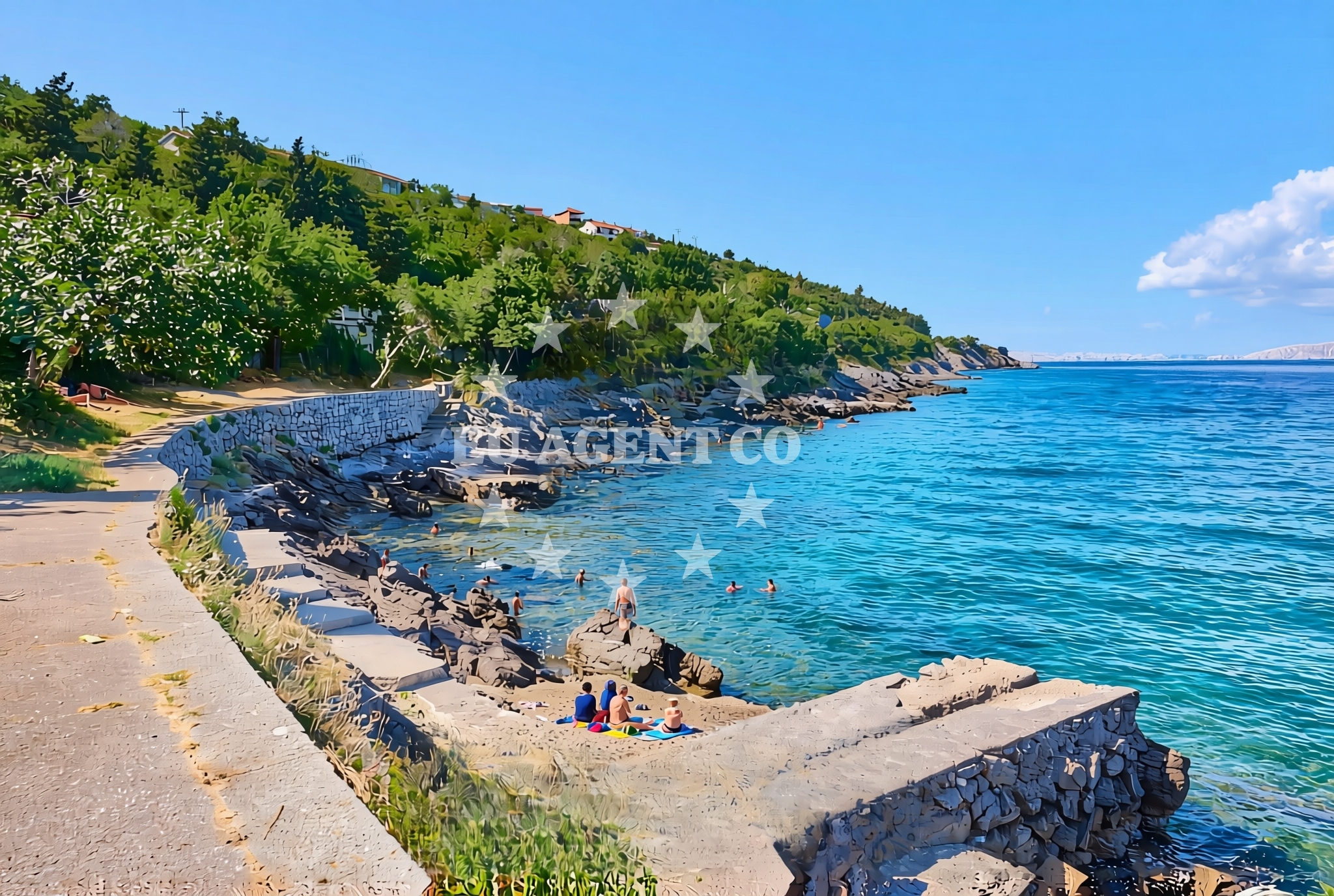 Additional view of Kalic Beach in Zakosa 23 Sveti Juraj, Sveti Juraj