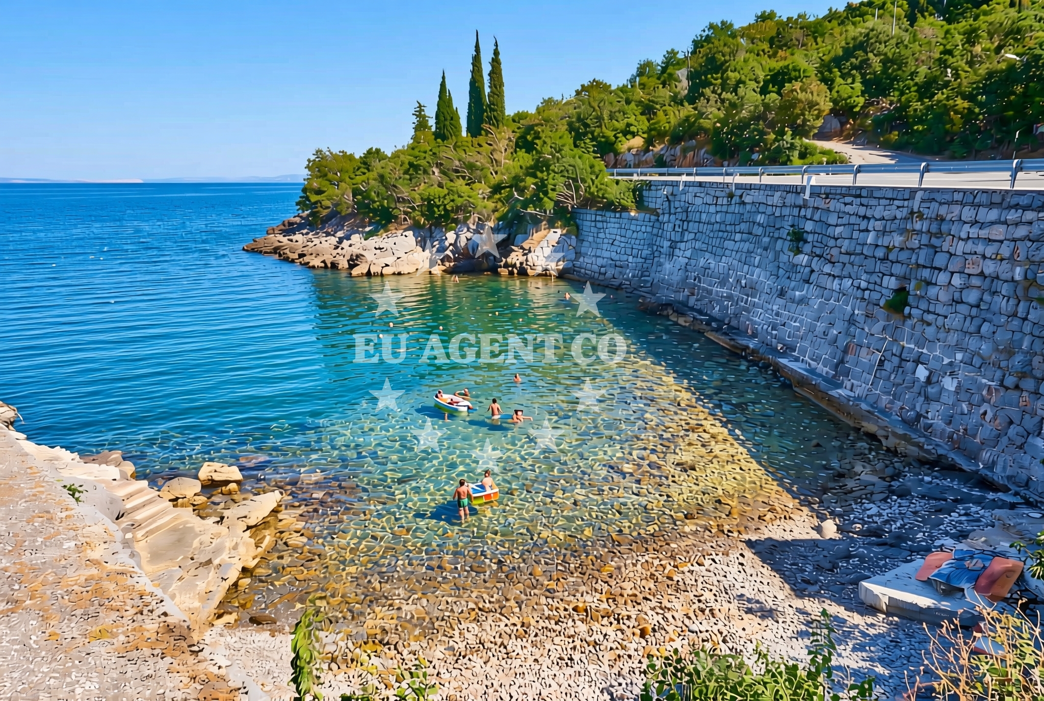 Overview of Kalić sjever, Sveti Juraj Beach in Kalić sjever