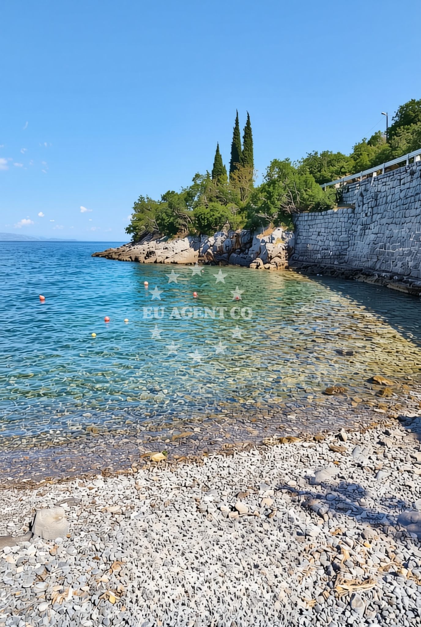 Beach facilities and surroundings at Kalić sjever, Sveti Juraj Beach in Kalić sjever