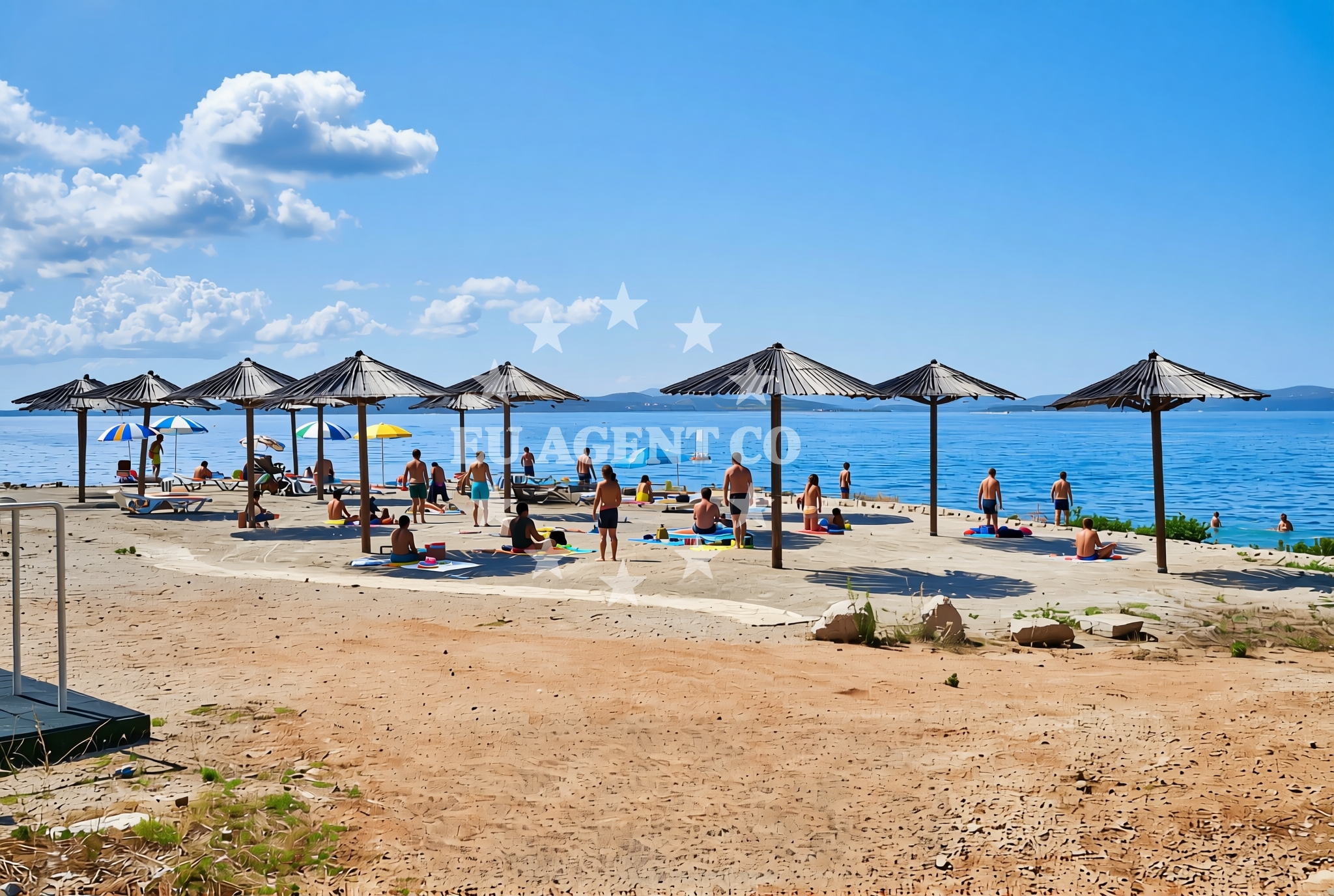 Shoreline and swimming area at Kalješina, Ugljan (Ugljan) Beach in Kalješina