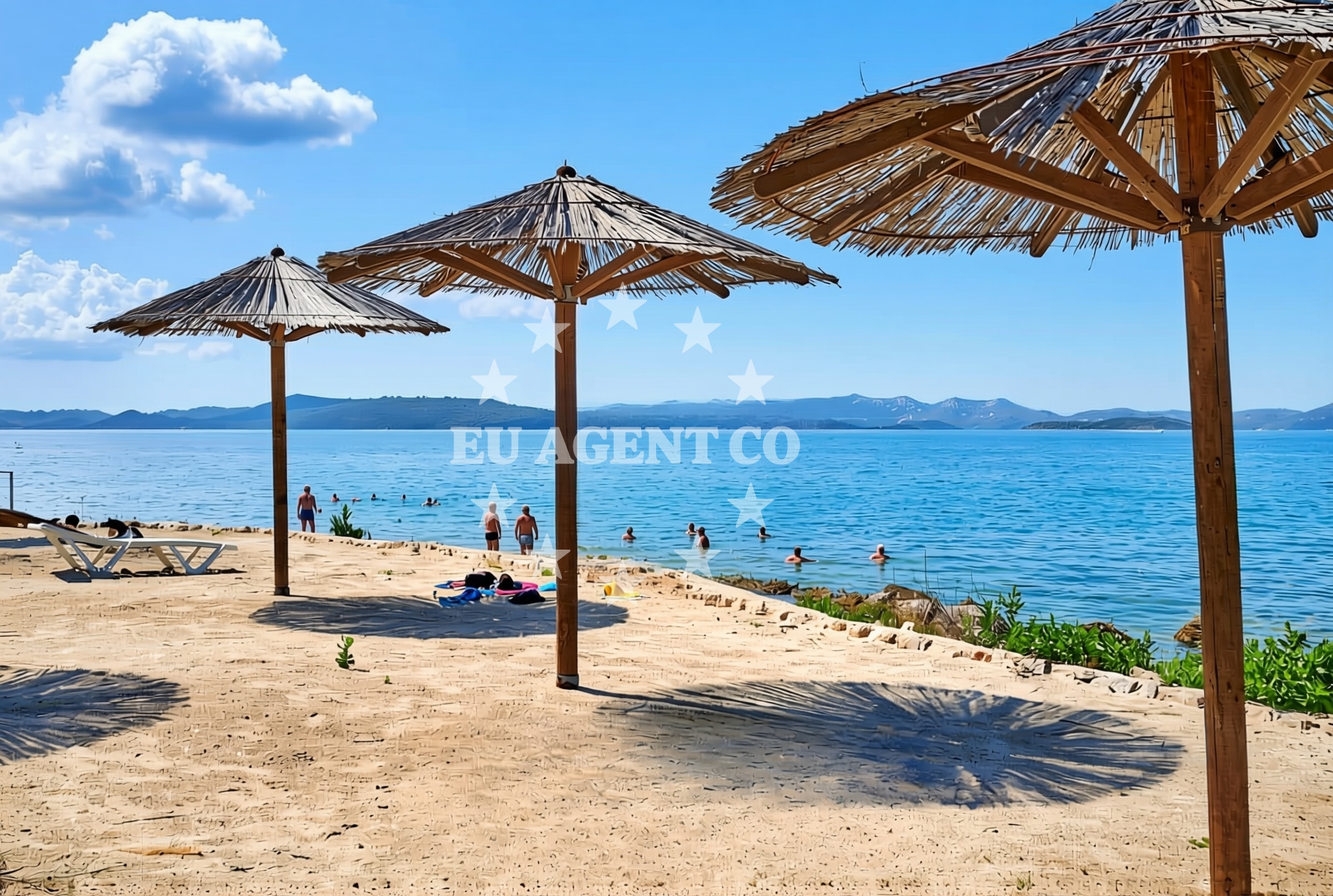 Sea and coastal view of Kalješina, Ugljan (Ugljan) Beach in Kalješina