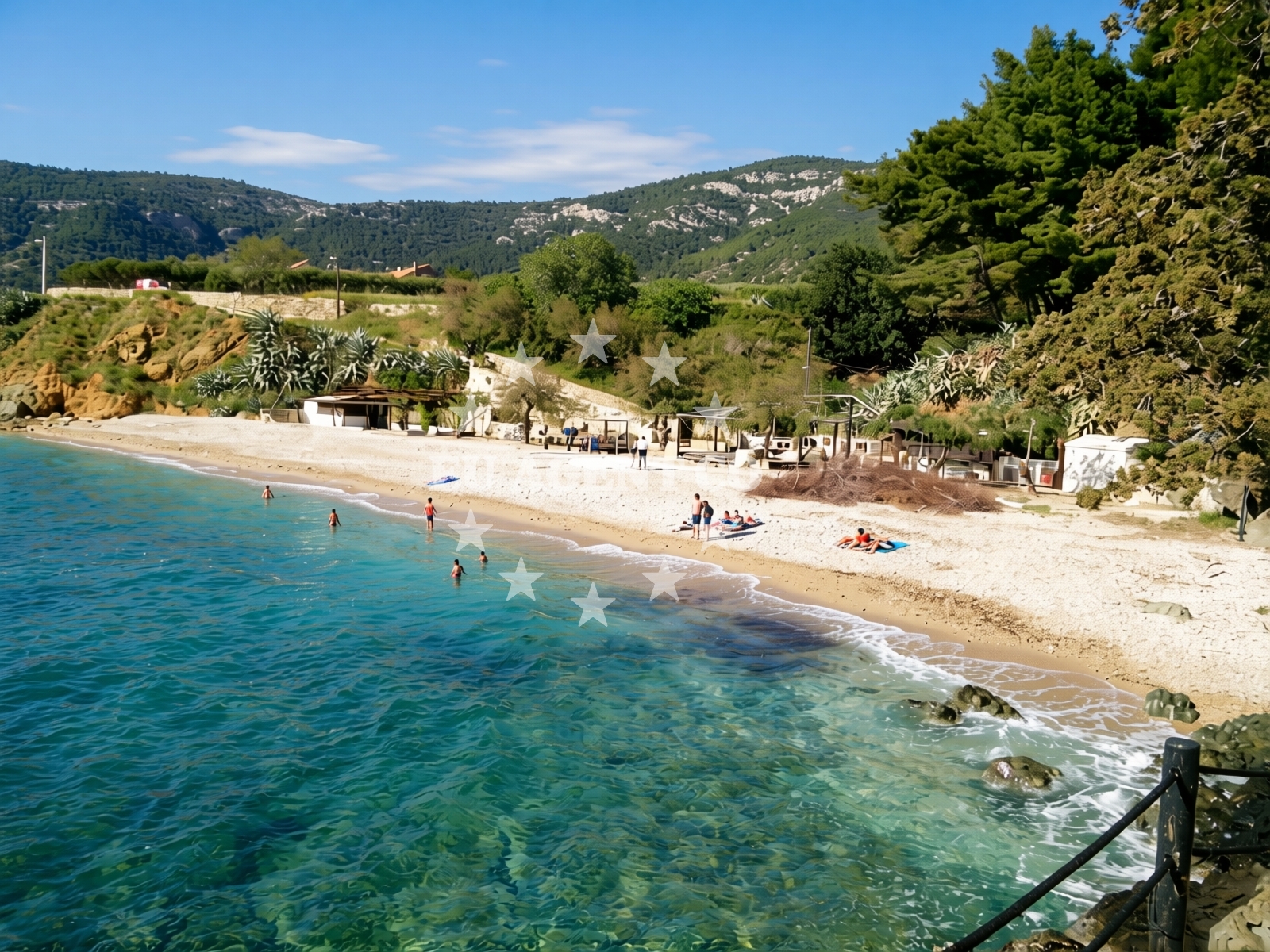 Additional view of Kamenica beach in Gurnji put 37, Komiža