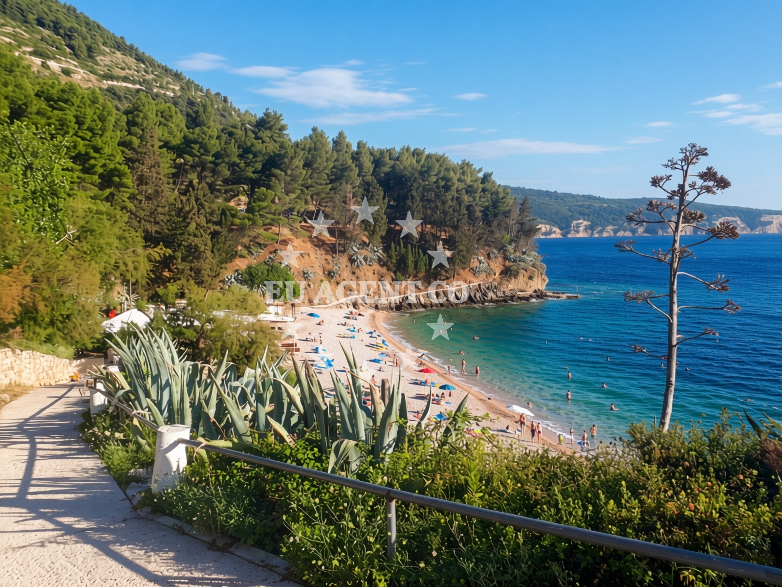 Additional view of Kamenica beach in Gurnji put 37, Komiža