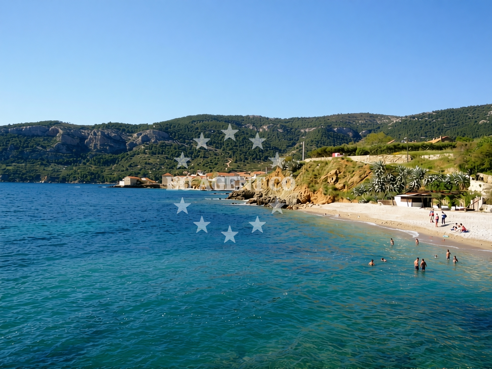 Additional view of Kamenica beach in Gurnji put 37, Komiža