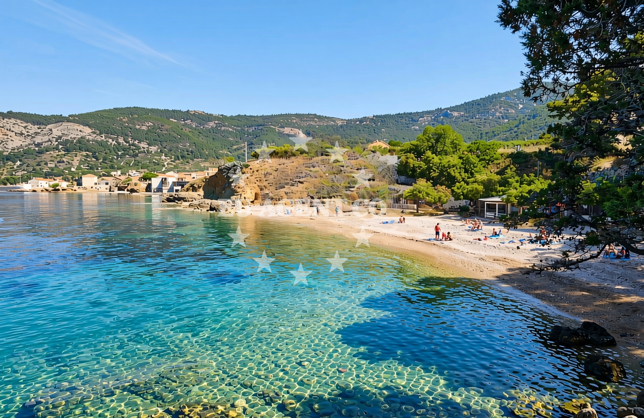 Additional view of Kamenica beach in Gurnji put 37, Komiža