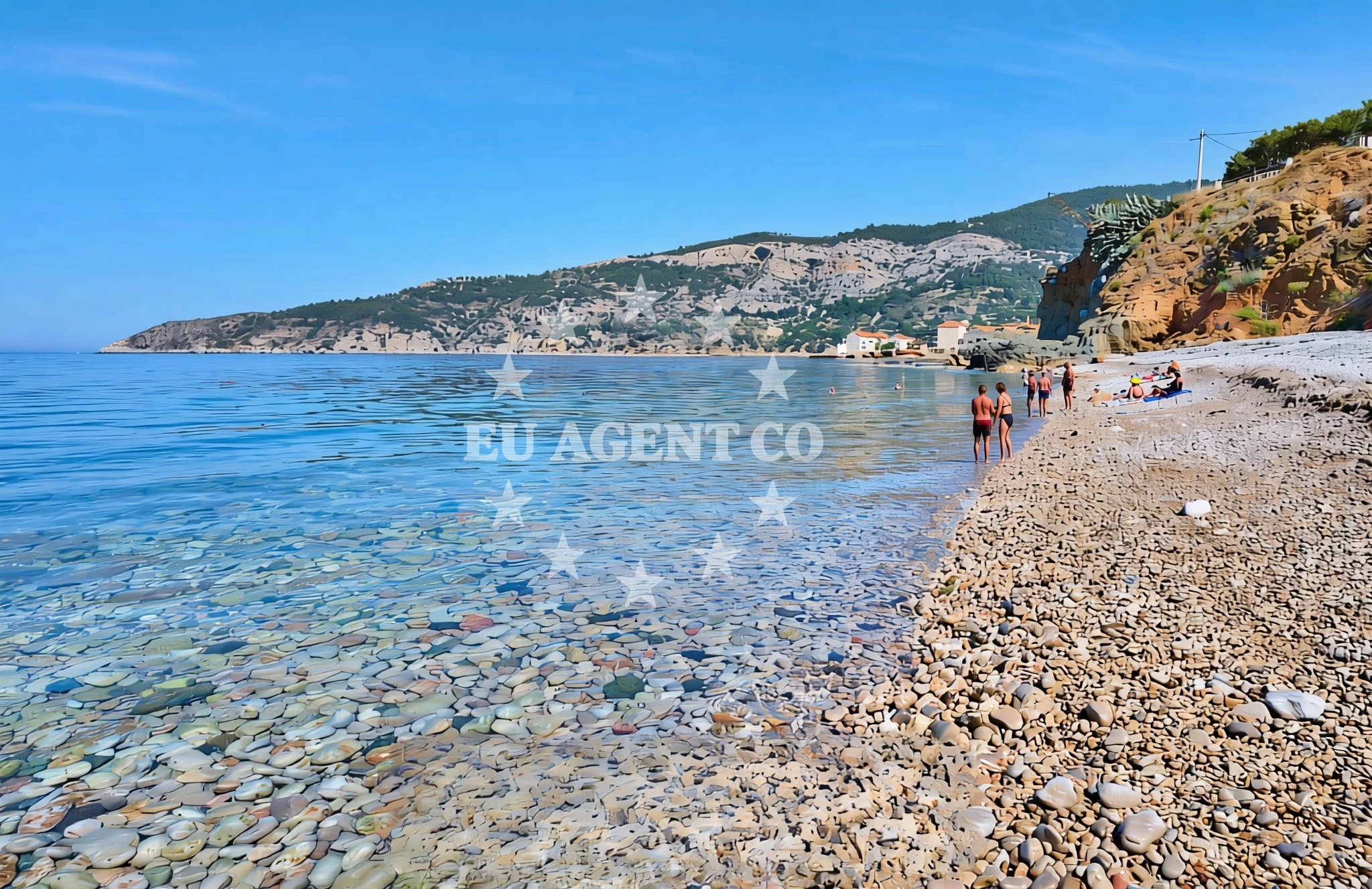 Additional view of Kamenica beach in Gurnji put 37, Komiža