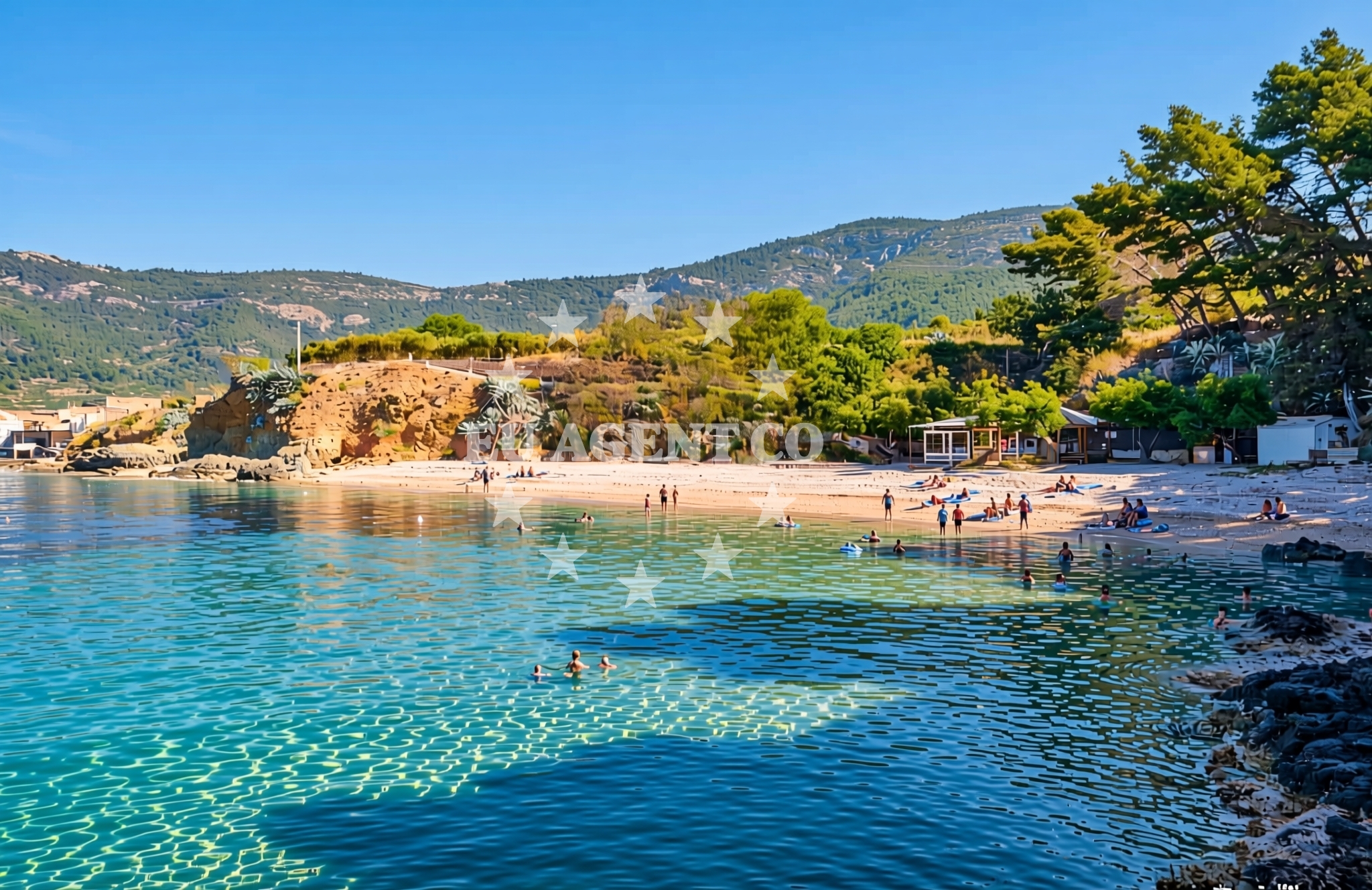 Additional view of Kamenica beach in Gurnji put 37, Komiža